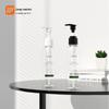 Frasco de loção transparente com bomba espiral de 120ml, frasco secundário simples, frasco secundário para gel de banho langwei packaging