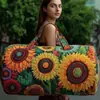 2026 Novo Modelo Transfronteiriço Estilo Pintura a Óleo Série 1 Curta Distância Portátil Acolchoada Bolsa de Viagem Multifuncional Esportiva Fitness