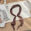 Bufanda de Seda con Perlas Estilo Coreano para Fotografía, Diseño de Nicho para el Día a Día, Bufanda Delgada Dulce y Fresca, Cinta de Lunares para Primavera y Verano, 18 Colores