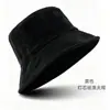 Stock listo Gorro de pescador de pana Bordado personalizado con logo Otoño e Invierno Comercio exterior Nuevo estilo Sombrero de pescador tipo cubeta para hombres y mujeres Sombrero de protección solar