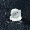 Micro-Paisaje Halloween Luminoso Transparente Lindo Muñeco Fantasma Pequeño Lindos Accesorios de Decoración DIY Pequeños Adornos de Escritorio