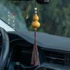 Colgante de calabaza natural, exquisita borla hecha a mano, Ping An Fu Lu, adornos para espejo retrovisor de coche, adornos para el hogar y la sala de estar.