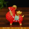 Artículo líder de tendencia nacional: Bolsa de la suerte giratoria con forma de lingote, un lindo adorno de escritorio, una figura de oveja del zodiaco de dibujos animados, perfecta como regalo para el Año de la Oveja