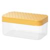 Molde para Fazer Cubos de Gelo Doméstico Bandeja Grande de Gelo Caixa de Armazenamento de Silicone com Tampa Refrigerador Gelo Congelado Sorvete Congelado Artefato de Cubo de Gelo Congelado