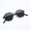 Metal Nuevo Degradado Alta Calidad Gafas de Sol Mujer Estilo Coreano Talento Retro Moda Hombre Marco Grande Gafas de Sol de Moda Celebridad de Internet
