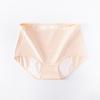 Ropa interior fisiológica para el período menstrual femenino a prueba de fugas, bragas de la tía grande, algodón sanitario transpirable de talle alto, talla femenina sin costuras