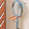 Suporte de Armazenamento para Raquetes de Badminton, Suporte de Armazenamento para Equipamentos Esportivos e de Fitness, Suporte de Exibição de Raquetes de Grande Capacidade para Academias e Residências