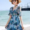Roupa de Banho Feminina Esportiva Peça Única Transfronteiriça Conservadora Modeladora Cobertura da Barriga Manga Curta Fonte Termal Estudante Moda Coreana