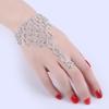 Nova Pulseira e Anel Elegantes Cravejados com Diamantes Conjunto Corrente de Pulso para Dança Latina Corrente de Praia Tendência Feminina Estilo Misto Pulseira de Noiva