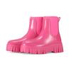 Botas de Chuva de Cano Baixo Marrom Novas Transfronteiriças Femininas Aumentadas Impermeáveis Antiderrapantes Botas de Chuva de Cano Baixo Botas Impermeáveis de Cano Baixo Calçados Aquáticos