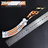 Csgo Periférico Juego Color Impreso Cuchillo Mariposa Curvado Agujero Erxiov Entrenamiento Sin Filo Práctica Cuchillo de Entrenamiento Accesorios para Lanzamiento de Cuchillos