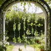 Cortinas Florales Verdes Simuladas y Decoraciones de Cortina de Flores de Perla Están Llenas de Vitalidad y Son un Producto Transfronterizo de Gran Venta