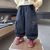 Pantalones de Otoño para Niños, Pantalones Cargo Casuales de Moda Estilo Coreano para Niños, Nuevos Pantalones Jogger Elegantes Versátiles de Primavera y Otoño 2026