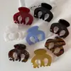 Serie de Color Caramelo Retro Pinza de Alto Nivel Versátil Etiqueta Dorada Acetato Pinza de Tiburón para el Cabello Accesorios para el Cabello Nuevo Estilo para Mujeres