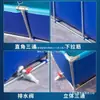 Piscina de Lona para Peixes com Suporte Reforçado, Lona Impermeável, Dobrável e Montável para Uso Doméstico e ao Ar Livre