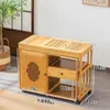 Mesa de Chá Móvel para Varanda Mesa de Chá Doméstica Armário de Chá Giratório Mesa de Café Moderna com Rodinhas Carrinho de Chá Pequeno de Luxo Leve Famoso da Internet
