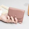 Bolso Pequeño de Piel de Vaca de Capa Superior Mini Simple Color Sólido Nuevo Bolso de Monedas y Tarjetas de Cuero con Billetera de Monedas Completamente de Cuero para Mujer