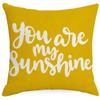 Funda de almohada de lino amarillo estampado con flor de margarita de Amazon transfronteriza para el hogar, sofá, cintura, espalda