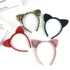 Accesorios para el Cabello de Orejas de Gato con Estampado de Leopardo Europeos y Americanos Transfronterizos de Halloween Diadema de Animales de Peluche de Dibujos Animados Accesorios para el Cabello de Niños para Fiestas
