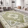Alfombra de Sofá de Mesita de Noche Vintage Estilo Americano Más Vendida Transfronteriza para Sala de Estar y Dormitorio, Tapete Lavable y Limpiable para Niñas