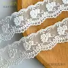 4cm Hilo de Algodón Bordado Perforado Doble Cara Malla Suave Ribete de Encaje Accesorios Lolita Fábrica Suministro en Stock