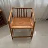 Silla de Comedor Sólida de Madera Simple Silla Redonda de Ocio Silla para Invitados Silla Comercial con Respaldo Sillón Silla Maestro de Oficina Silla de Estilo Chino Nuevo