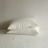 Funda de almohada de gasa de doble capa, fresca y amigable con la piel, funda de almohada individual de algodón puro floral 48*74cm, una pieza