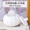 Set difusor de piedra bruta de cristal natural con caja desmagnetizadora de carrusel de madera, piezas de yeso en blanco para pintar DIY, piedras de aromaterapia al por mayor