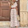 Vestido floral con cuello en V estilo bohemio de moda para mujer de eBay AliExpress 2020