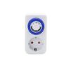 Enchufe con Interruptor Temporizador Mecánico Estilo Alemán Estándar Europeo con Función de Ciclo de 24 Horas, Interruptor Normalmente Abierto, Temporizador de Ahorro de Energía