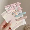 Presilhas de cabelo de desenho animado para meninas, presilhas para franja de bebê, presilhas laterais fofas, grampos de cabelo, acessórios de cabelo