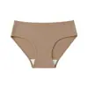 Ropa interior básica de color liso para mujer TEMU ONZO transfronteriza Maillard, de cintura media, transpirable, entrepierna antibacteriana, simple y amigable con la piel para mujeres