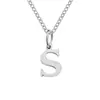 Nuevo Collar de Acero Inoxidable de 26 Letras de Amazon, Cadena para Clavícula Moderna y Versátil, Collar para Pareja con Apellido en Stock