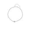 Pulsera de plata de ley s925 para mujer, con dos pulseras de amor, diseño de nicho, estilo sencillo para estudiantes.
