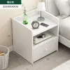 Mesita de noche moderna y sencilla, pequeño mueble de dormitorio para el hogar, mueble de almacenamiento para viviendas de alquiler, estante de mesita de noche