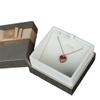 Joyero con lazo personalizado, anillo, colgante, pulsera, caja para pulsera, caja con cubierta de cielo y tierra, caja de embalaje para joyería, logotipo personalizado