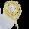 Pulsera de Raíz de Bodhi de Jade Blanco de 108 Cuentas Pulsera de Cuentas de Manzana Pulsera de Cuentas de Barril Cuentas de Semilla de Bodhi Cuentas Redondas Cuentas Sueltas Cuentas Budistas Mayoreo