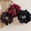 Diadema pequeña de satén con lunares estilo francés, accesorio versátil para el pelo, cuerda para coleta de niña elegante, adorno para el pelo para mujer