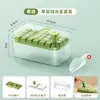Bandeja de Cubitos de Hielo de Grado Alimenticio Prensa Molde de Hielo para Refrigerador Doméstico Caja de Almacenamiento de Cubitos de Hielo Caseros con Tapa Caja de Almacenamiento de Cubitos de Hielo Congelados
