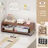 Prateleira de armazenamento de mesa, estante vertical na cor creme, prateleira multicamadas para meninas, organizador de mesa e expositor para estudantes
