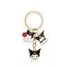 Lindo llavero de Kitty de Sanrio, colgante para mochila, accesorio para bolso, decoración para estudiantes y novias, Kuromi de dibujos animados para niñas