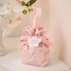 Acompanhamento de Casamento Estilo Chinês Nova Sacola de Doces para Casamento Portátil Dobrável Sacola de Tecido Grátis Doce