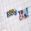 Pegatinas de Dibujos Animados Coloridas en Inglés Transfronterizas, Frases Inspiradoras Personalizadas, Pegatinas Decorativas de Pared tipo Graffiti, Calcomanías al Agua, Al Por Mayor en Stock