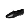 Sapatos Femininos Planos Confortáveis de Pele de Ovelha, Sapatos de Cano Médio de Solado Único, Novo Estilo Outono, Couro Genuíno por Dentro e por Fora, Estilo Coreano, Cor Sólida, Sapatos Femininos de Bico Arredondado
