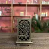 "Alegria nas Sobrancelhas" Incensário Quadrado de Pé, Aromaterapia para Interior, Decoração de Casa, Ornamento de Estilo Chinês Tradicional, Especial para Estilo Antigo, Estilo Chinês