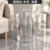 Lixeira para Sala de Estar Alta Aparência Casa Cozinha Banheiro Luz Luxo Alta Qualidade Tipo Aberto Transparente Banheiro Cesta de Papel