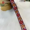 1.1-1.5cm rombo estilo étnico jacquard cinta de pasamanería festiva Año Nuevo Chino pasador lazo cinta de pasamanería tocado