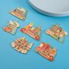 Pegatinas Metálicas para Refrigerador de Luoyang Montaña Laojun Yingtianmen Templo del Caballo Blanco Grutas de Longmen Ciudad Antigua de Luoyi Caldero de Jiuzhou Souvenir