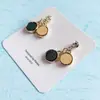 Oferta Especial Aguja de Plata Esterlina 925 Chapado en Oro Real Borla Geométrica Nuevo Diseño Pendientes de Moda Simples de Alta Calidad para Mujer