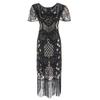 Vestido retrô 1920 Comércio exterior Mais vendido 2019 Amazon Europa e América Novo vestido de lantejoulas de alta qualidade Vestido de performance feminino